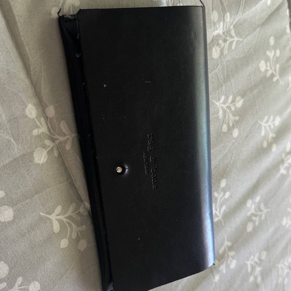 Rag & Bone Black Leather Laptop Case